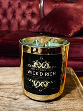 Load image into Gallery viewer, WICK'D RICH MONEY SPELL CANDLE