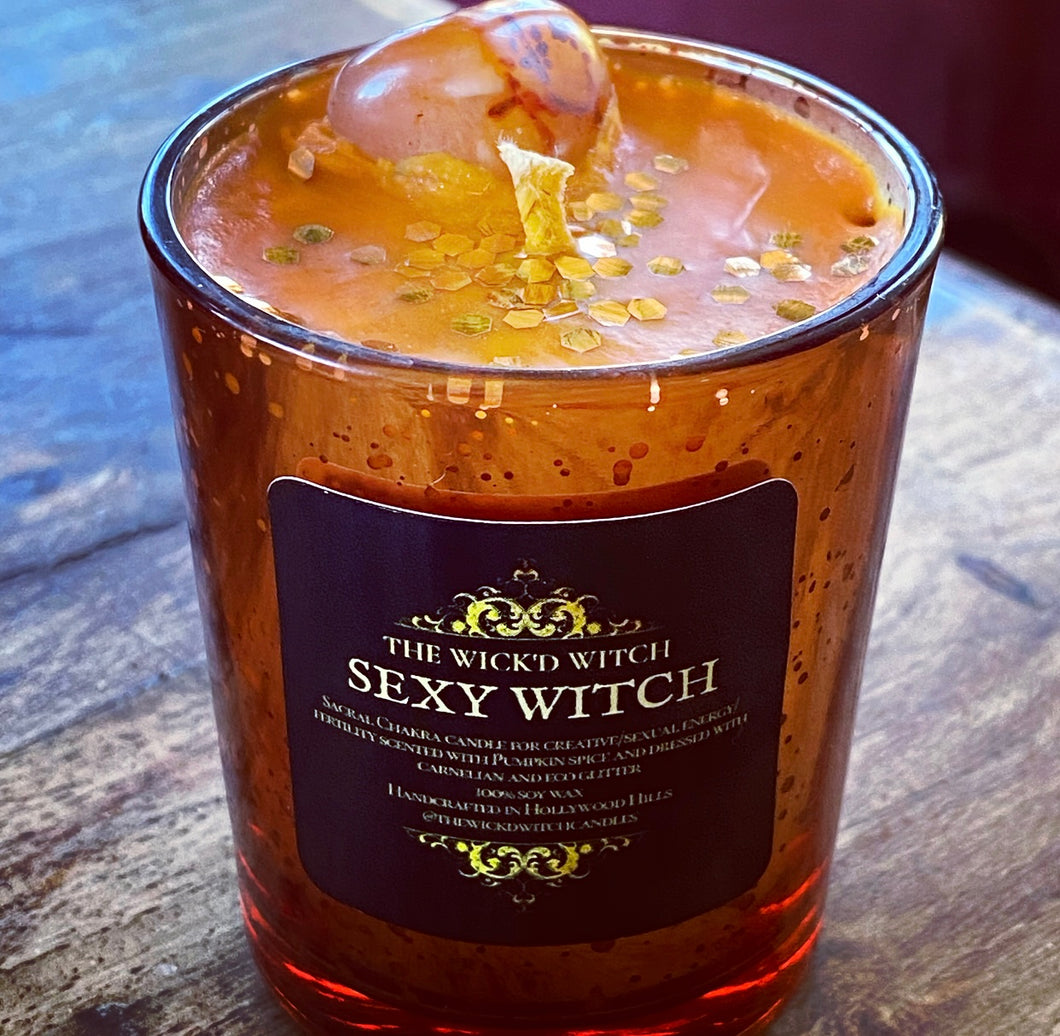 SEXY WITCH Sacral Chakra Candle Size Small